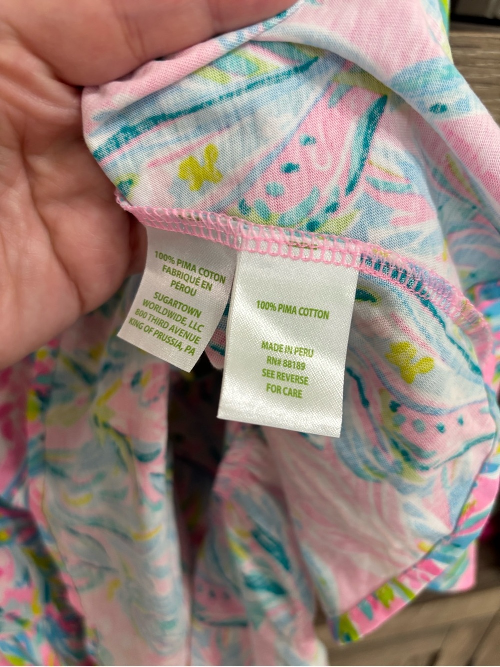 Lilly Pulitzer Kristen Flounce Dress, Unicorn of the Sea, Size M - Picture 3 of 5